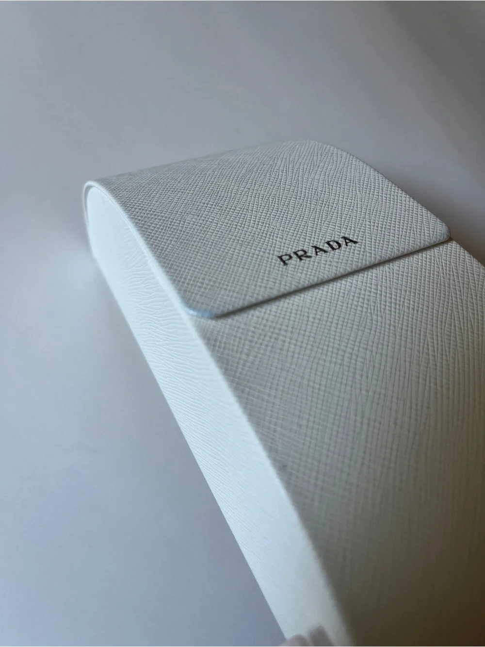 Prada White Sunglasses Case